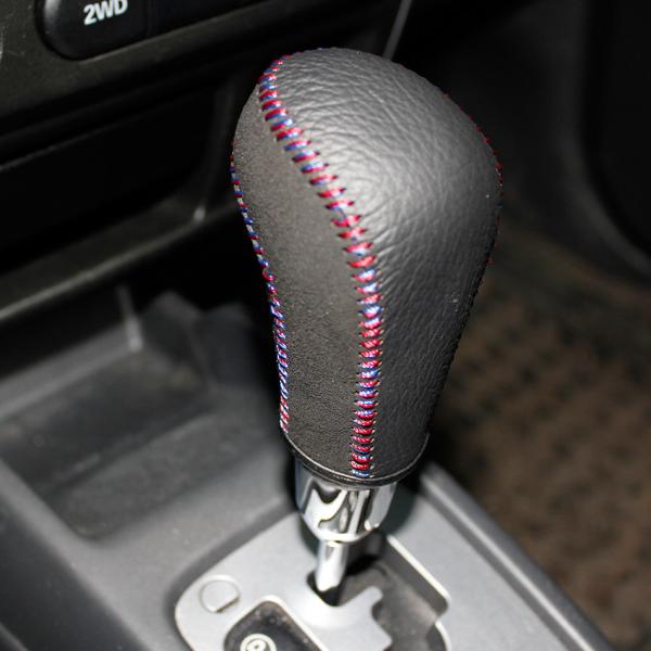 Suede Leather Gear Shift Knob Cover for Suzuki Jimny Swift Grand Vitara Automatic