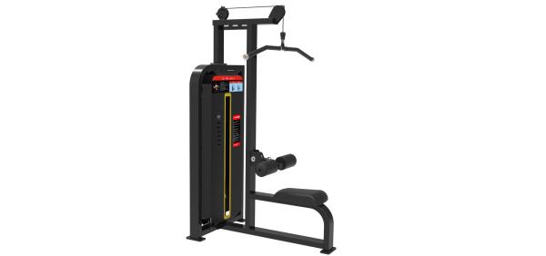 Steel Tube Lat Pulldown Cable Machine , 215kg Lat Pulley Station