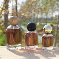 Bouteille transparente 30ML 50ML 100ML de jet en verre de parfum vide avec le chapeau de boule