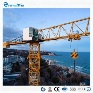 Luffing Jib Tower Crane | Narrow Space High-Rise Building Equipment 6 ton tower