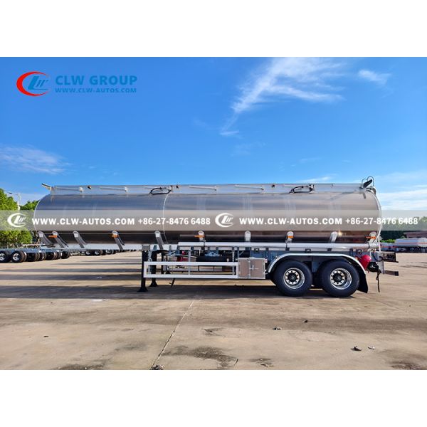38000L Capacity 3-Compartment Aluminum Alloy Fuel Tank Semi-Trailer for Bulk Fuel Transport