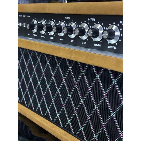 2024 HOT!!! Dumble #002 Version Clone SSS20-Steel String Singer SSS Tube Amp Head 20Watt in Suede Brown with Original Knobs