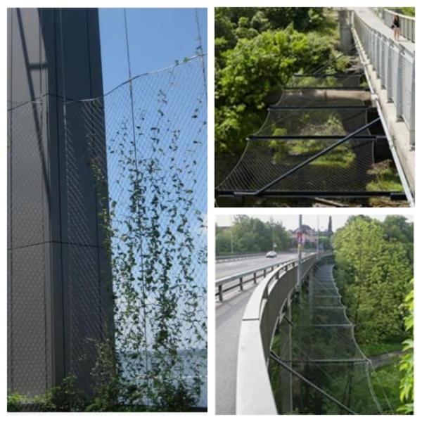 Protection Metal Rope Mesh 304 / 316 Stainless Steel Woven Mesh