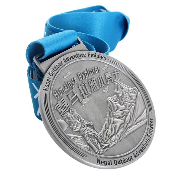 Souvenirs Marathon Running Sport Custom Metal Medals Zinc Alloy Paint Hollow