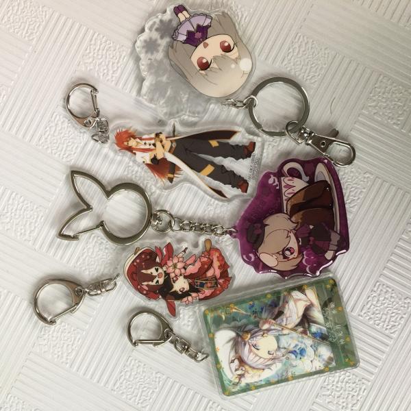 CNC Cut Anime Acrylic Charms UV Printing Attractive Personalized Custom Shaped