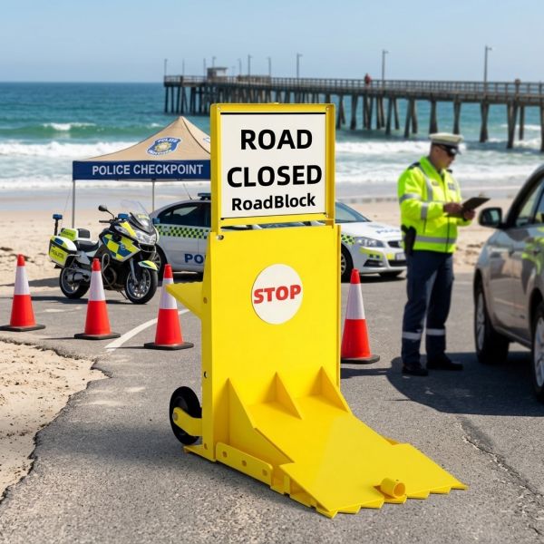 PAS68 Anti-collision Grade Mobile Vehicle Barrier with 60-ton Load Capacity and High-strength Steel Construction