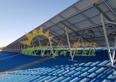 Simple Design Metal Roof Solar Mounts , Triangle Solar Panel Flat Roof Mounting Kits