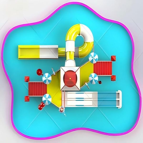 Compact Water Park House British Style 660m2 Floor Area