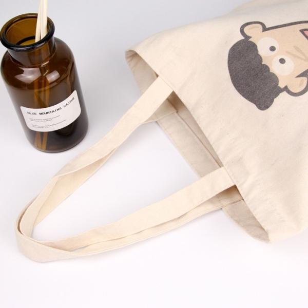 Large Fashion 100% Reusable Cotton Canvas Shopping Bags Heavy Canvas Tote Bag