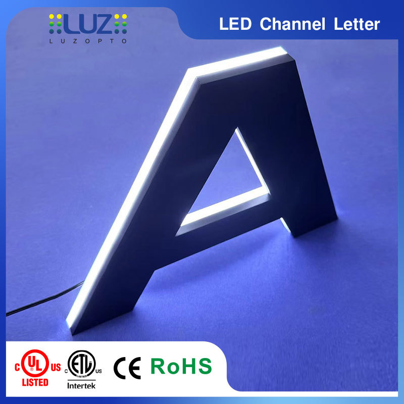 Custom Backlit LED Channel Letters - 3D Halo Lit Signage for Business