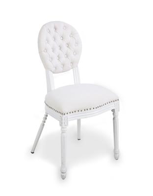 Dubai Banquet event wedding white linen fabric oak wood chair for event party dining chair