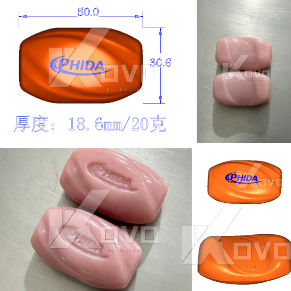 Semi-Auto Soap stamping machine  – Customizable Brass Mold for Laundry and Toilet Soap Printing