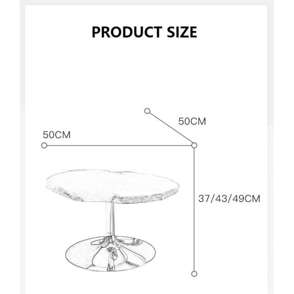 SUS 304 Irregular Shaped Snowstone Coffee Table Set High End Metal Mirror Base