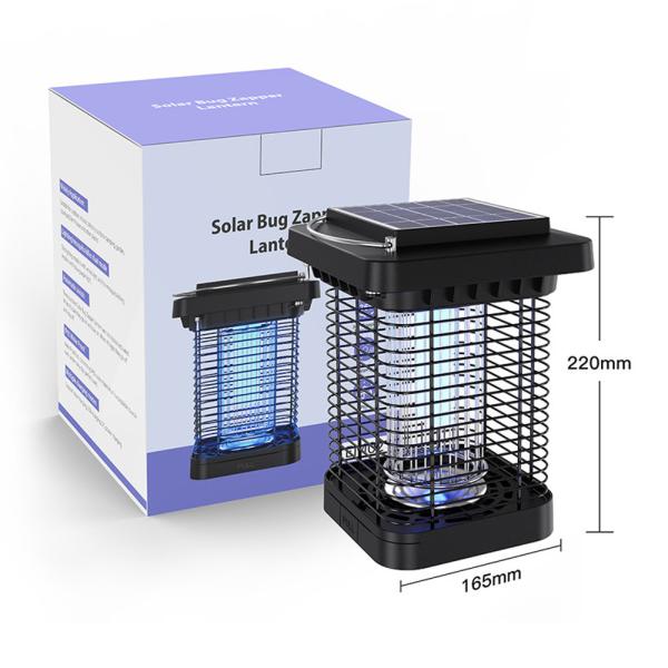 ABS Shell  Solar Mosquito Bug Zapper Light Solar Rechargeable Bug Zapper
