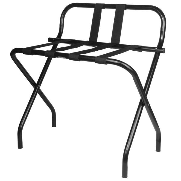 Suporte traseiro da cremalheira de bagagem do estilo do hotel do resto/da bagagem hotel do preto com pés