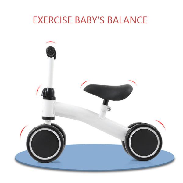 Four-Wheel Balance Bike Scooter for Young Children Easy to Learn Walking NO Footrest