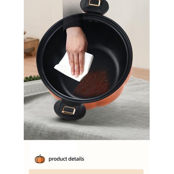 литое железо герметической электрической кастрюли кухни 8L не вставляет с защелкой ручки