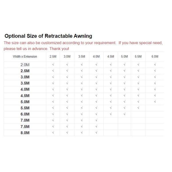 House Patio Electric Sunshade Awning With Dickson Fabric Saulenda Spanish Fabric