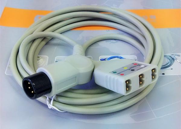 Hospital Ecg Lead Wires , Electrode Lead Wires For Medical Examination