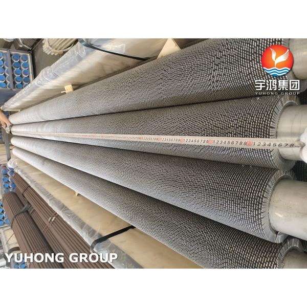 ASTM A312 TP304H Serrated Fin Tube For Steam Boilers and Economizers