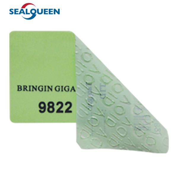 無効の開いたタンパーの証拠のシールのステッカーの食糧のための注文の保証ラベル