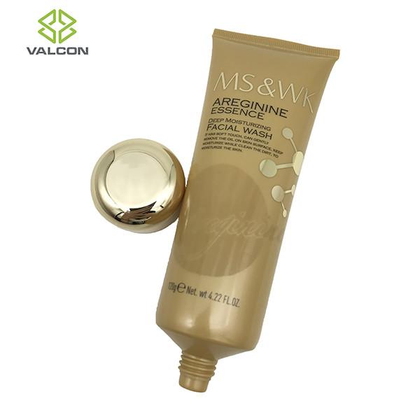 Logo Design Plastic Tube Containers For Facial Wash Cleansing UV Screw Cap