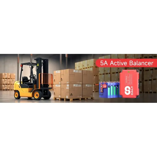 Active Balance BMS for 8s-17s Batteries with Bluetooth and LCD