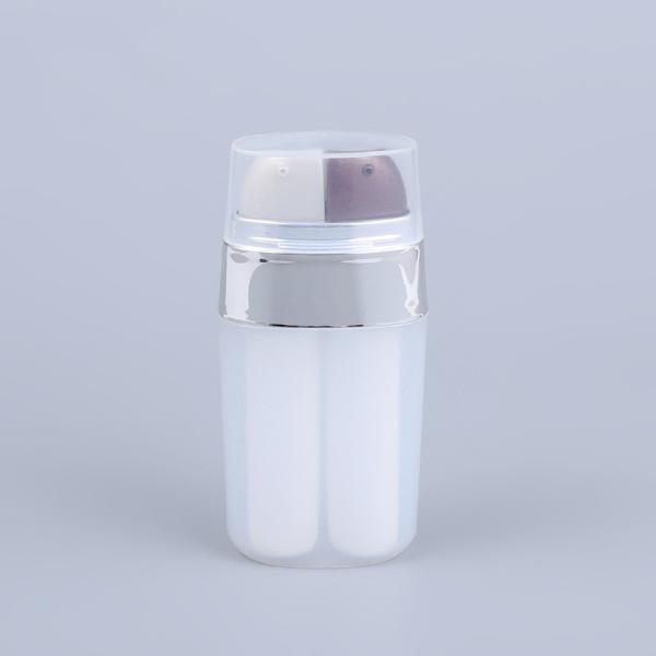0.3liter PP PET Plastic Airless Pump Bottle Airless Cream Pump Bottle Dispenser Double Tube 0.2ml T