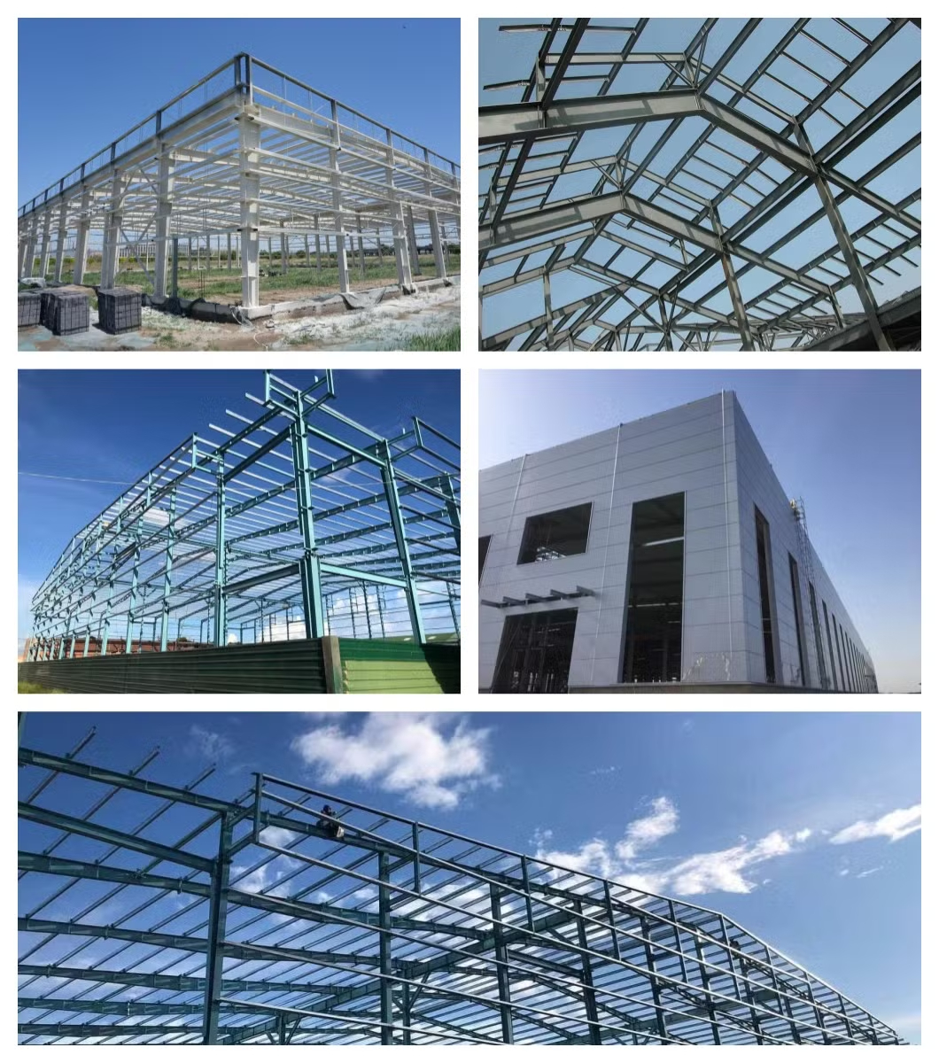 Hot-dip Galvanized Steel Frame Building with Large Span and High-strength Steel for Commercial Use