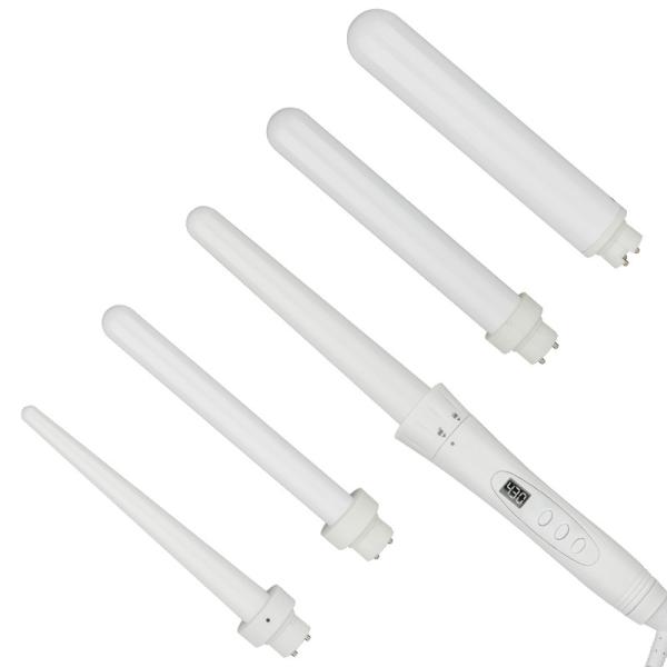 Magic Interchangeable Curling Iron Set , Ceramic 5 In 1 Curling Wand Set