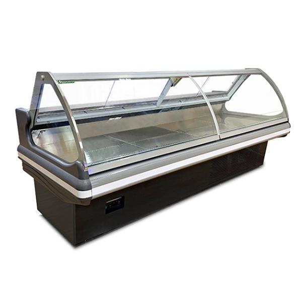 Construit dans le compresseur Flip Cover Cuisiné stockage de nourriture réfrigérateur affichage congélateur