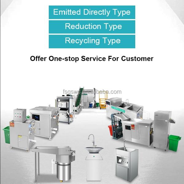 Restaurant Kitchen Food Waste Garbage Disposer Machine Commercial Garbage Disposal Food Waste Dehydrating Disposers