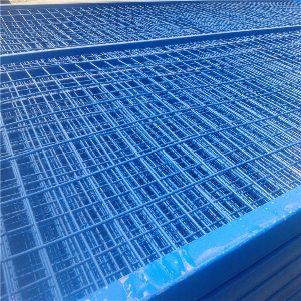 6FT X 9.5FT Powder COATED canada standard temporary fence panels mesh spacing 2x8x8ga diameter tubing 30mm RHS x 1.6mm