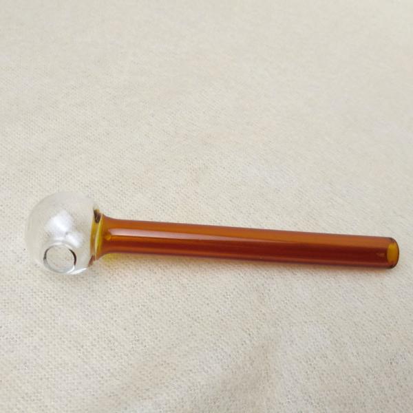 Premium Round Shape Glass Oil Burner Pipe Smoking Accessories Eco Friendly