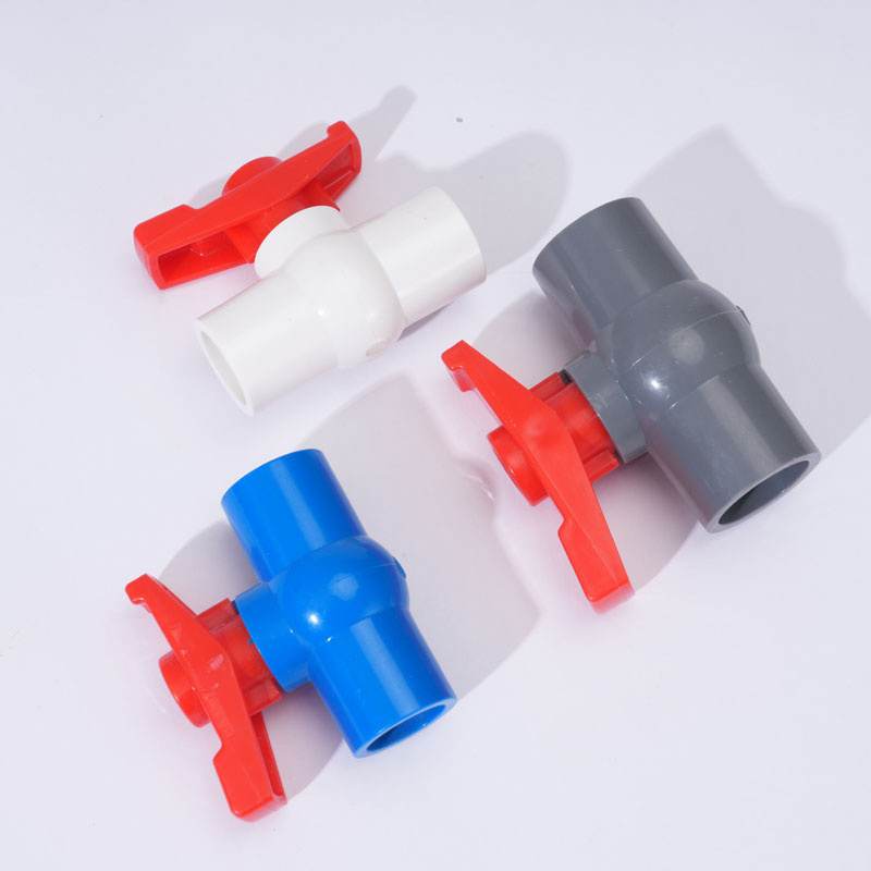 UPVC Plastic Ball Valve Used in Industrial Pipeline and Aquaculture Water Circulation Projects