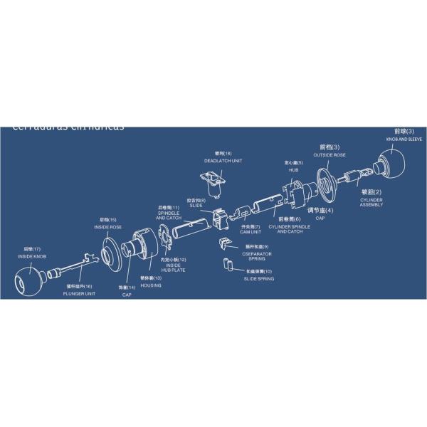 Commercial Furniture Antique Door Knobs / Brass Push Button Door Knob