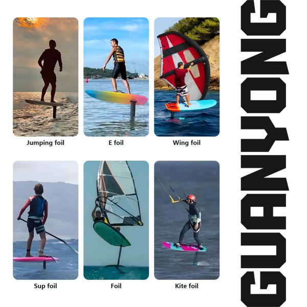 SURGE 830 Carbon Hydrofoil Set for Surf Foil with Fast Rail-to-Rail Transition and Strong Low-End Lift