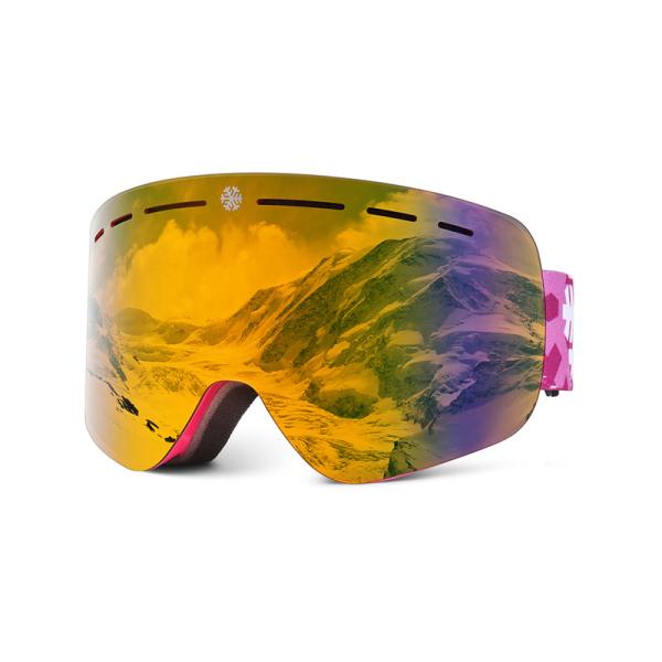 Изумленные взгляды лыжи Eyewear спорта сноуборда спорт снега высококачественной зимы объектива зеркала слоев двойника противотуманной изготовленной на заказ на открытом воздухе
