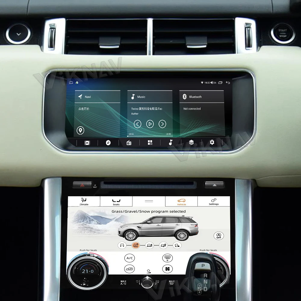 Радио для автомобилей с сенсорным экраном Android 12 для Range Rover Sport L494 2013-2017 GPS навигация Мультимедийный проигрыватель Android Auto