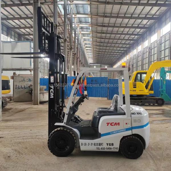 Japan TCM YGB 3 Ton Second Hand Forklift with 45kw Power and 0-2000 Working Hours