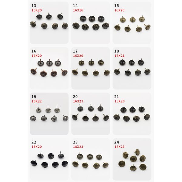 Direct Sale Modern Style Iron Nail Bubble Thick Pattern Decorative Nail Pushpin for Soft Sofa Drum Nail Head
