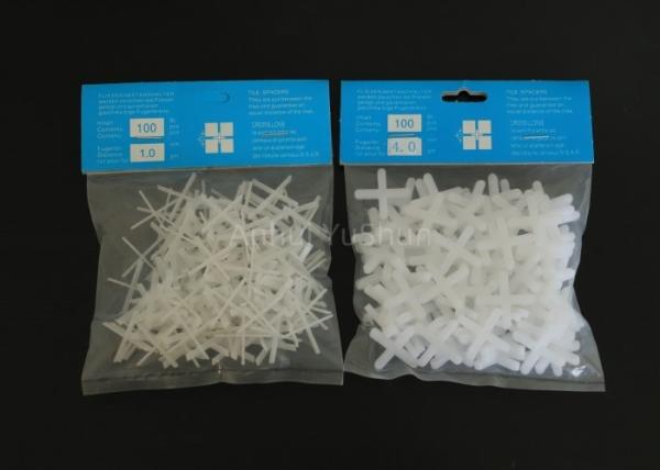 Customized Plastic Tile Spacer Ceramic Cross Spacers For Tiling Installation