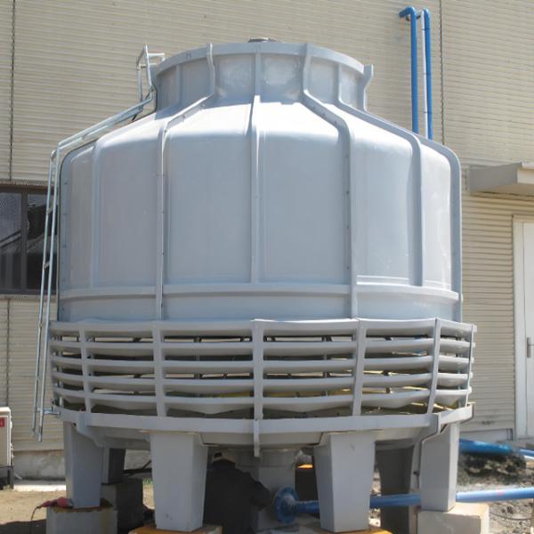FRP Pvc Film Fill Round Shape Counter Flow Water Cooling Tower with Low Noise and Easy Operation