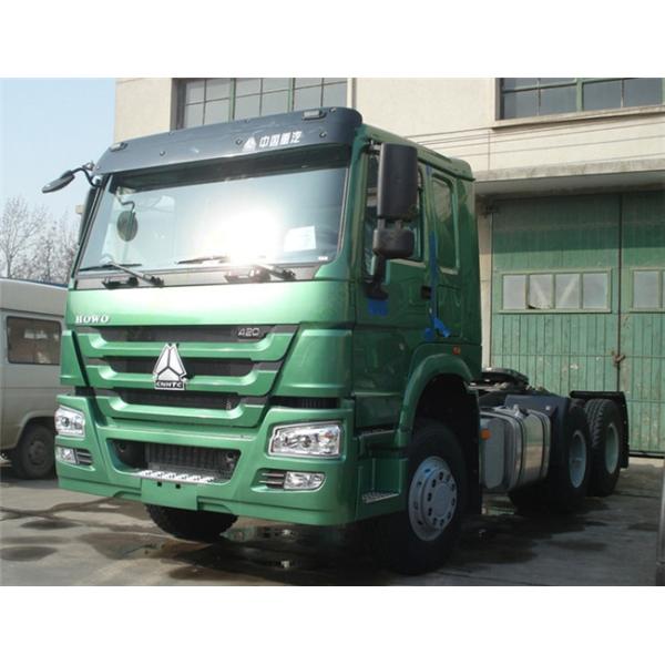 EURO II Tractor Head Trucks 420 HP 6 * 4 Drive Wheel Diesel Fuel Type