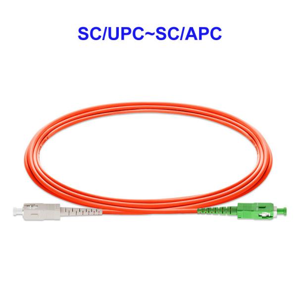 OM1/2 Gigabit Multimode Fiber Optic Cable Single Core SC APC SC UPC