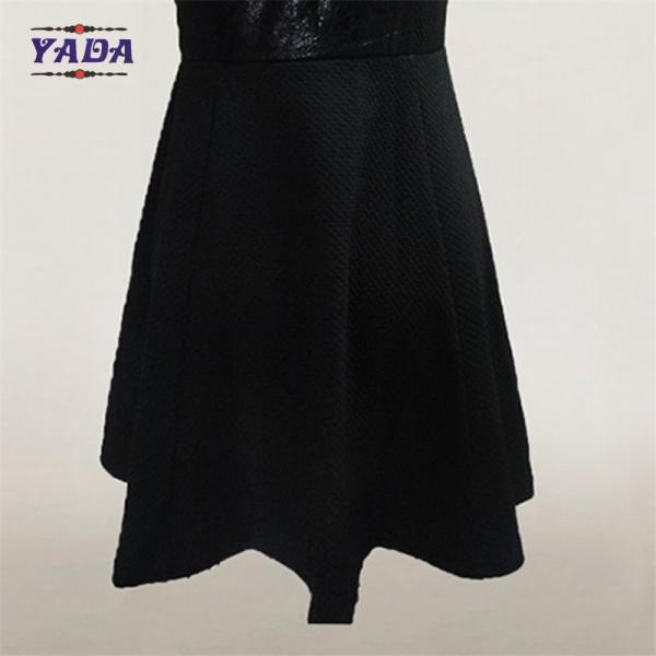 Мода пу коктейль лето леди без рукав платье женщины офисные униформы платья с красным аппликатом