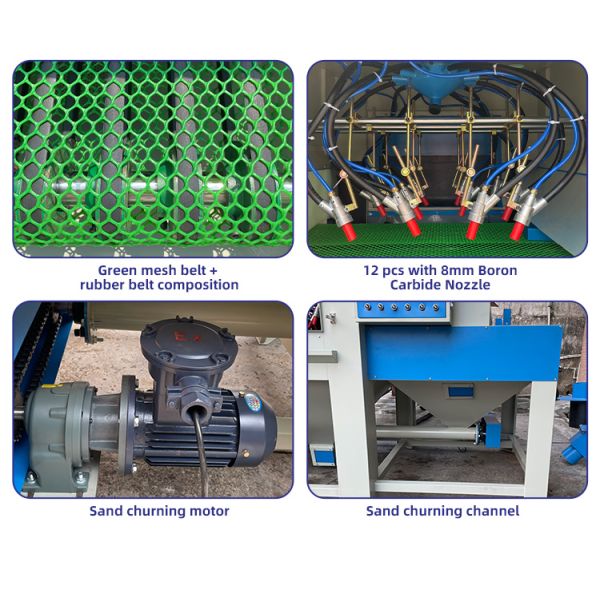 Automatic Conveyer Type Sandblasting Cabinet Sand Blaster