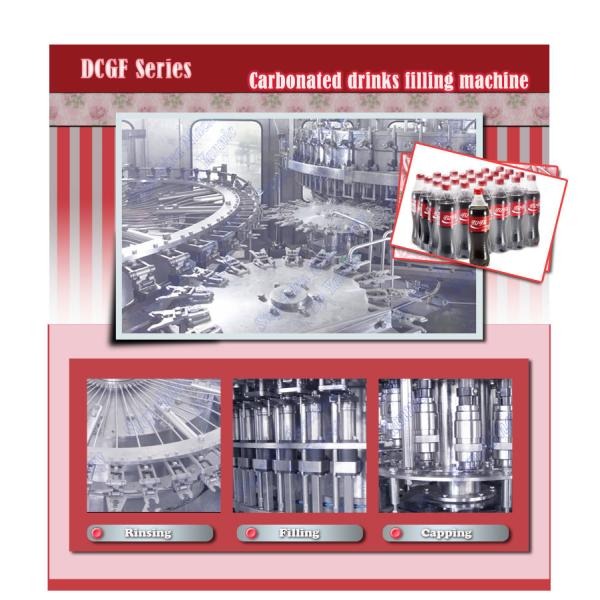 PET Plastic Bottled Carbonated Drinks Filling Machine , Carbonated Drink Production Line