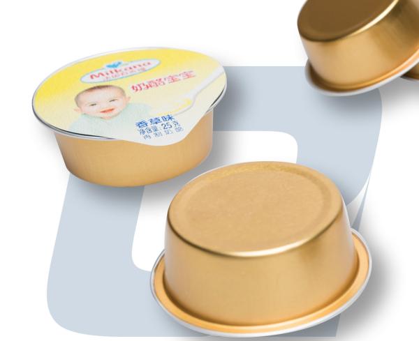 Circular aluminum foil cups Jam cup of pet food Can be heat sealing 25 ml Jam box butter box