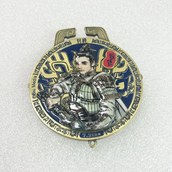 Heavy Duty Zinc Alloy Color Painted Half Marathon Medal, 3D Embossed Event Medal